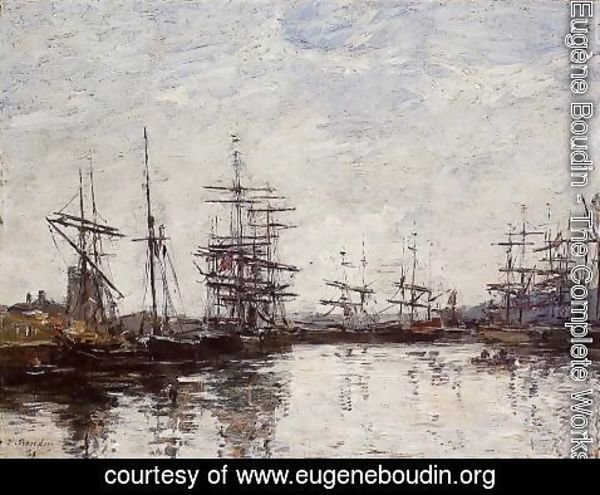 Eugène Boudin - Deauville the Basin 1880