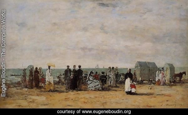 The Beach at Trouville 1869