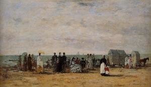 The Beach at Trouville 1869