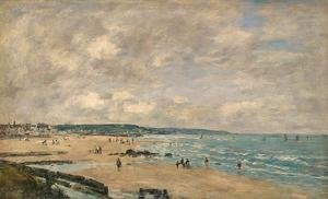 Eugène Boudin - The Beach at Trouville 1893