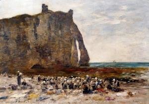 Eugène Boudin - The Jettys Low Tide Trouville 1891