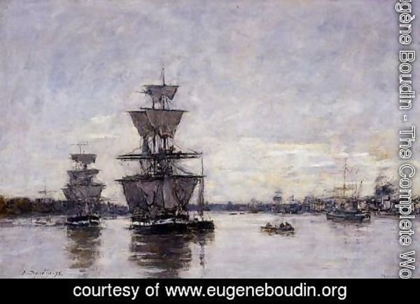 Eugène Boudin - The Port Deauville 1887