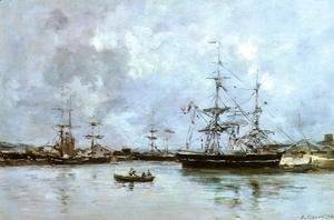 Eugène Boudin - The Port of Bordeaux 1875