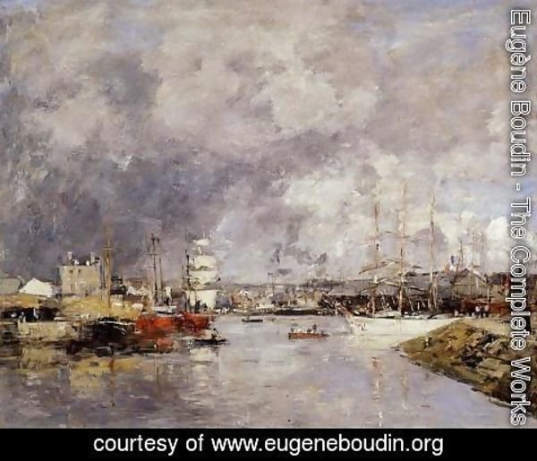 Eugène Boudin - The Port of Deauville 1888-1895