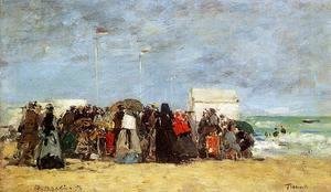 Eugène Boudin - Trouville Beach Scene1 1873