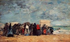 Eugène Boudin - Trouville Beach Scene3 1873