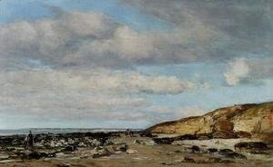 Trouville greve at rochers 1860-1865