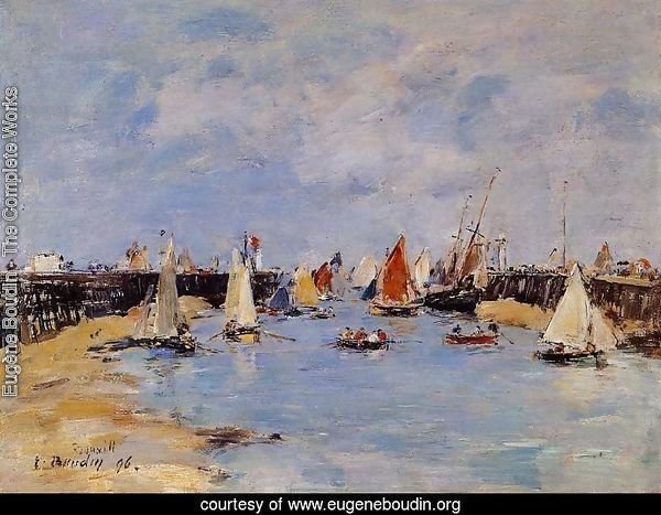 Trouville the Jettys Low Tide1 1896