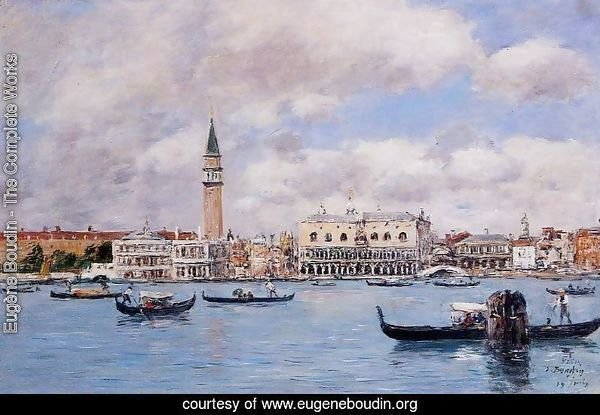Venice the Cam[panile the Ducal Palace and the Piazetta 1895