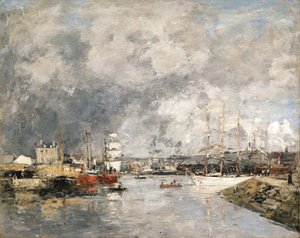 Eugène Boudin - Dieppe, Le port (The Port of Dieppe)