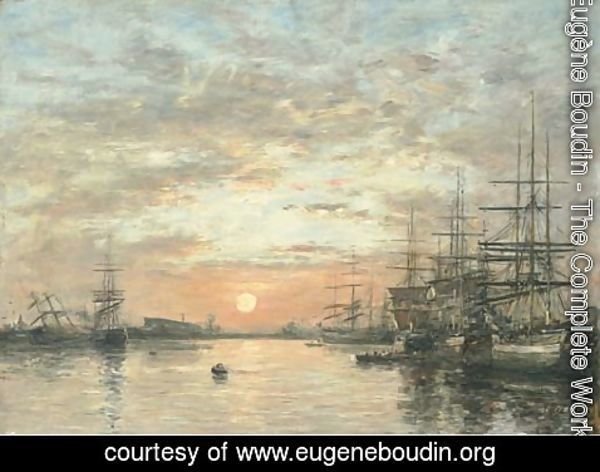 Eugène Boudin - Le Havre Bassin de L'Eure 2
