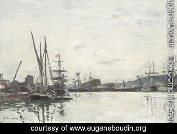 Eugène Boudin - Deauville-Le Bassin