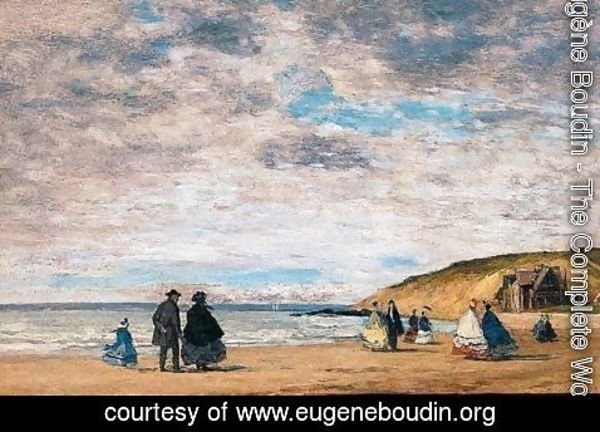Eugène Boudin - La Promenade Sur La Plage