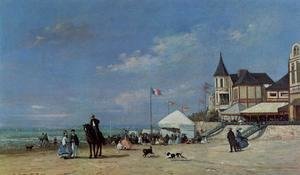 Eugène Boudin - The Beach at Trouville 4