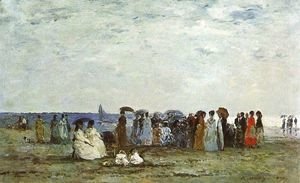 Bathers on the Beach at Trouville 1869