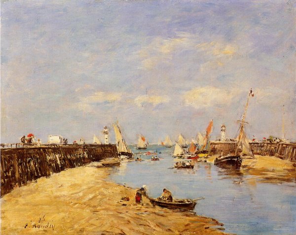 Trouville the Jettys Low Tide2 1896