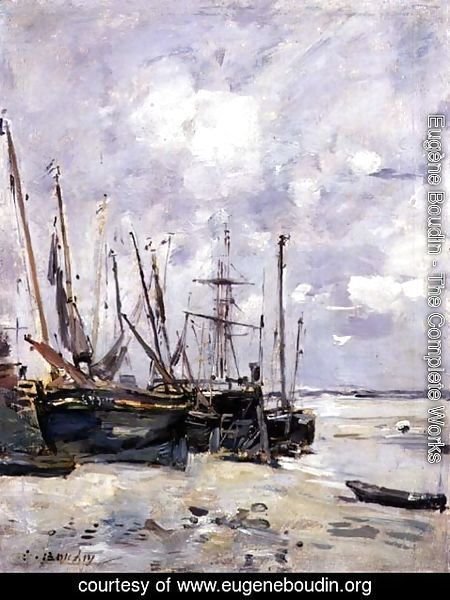 Eugène Boudin - Boats, 1888-95