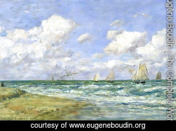 Eugène Boudin - Marine scene 1894
