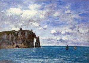 Eugène Boudin - The Cliffs at Etretat 1890