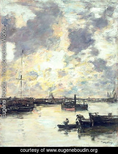 Eugène Boudin - The Port c.1895