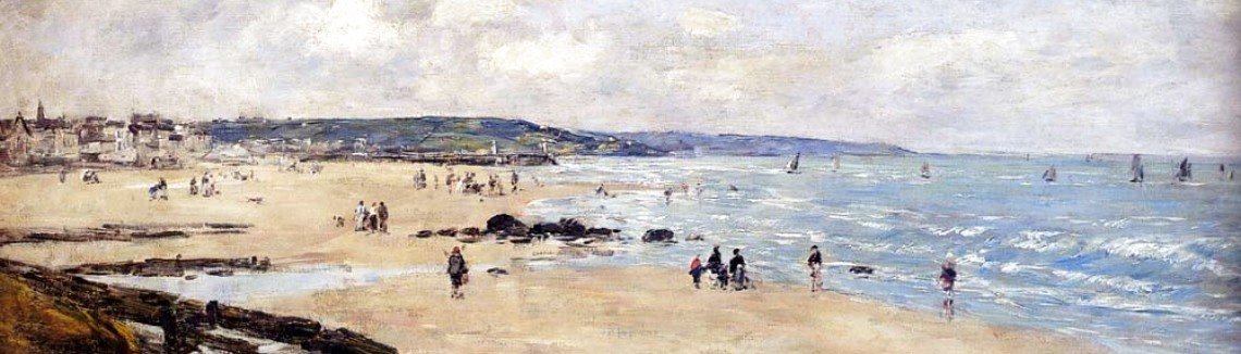 Eugène Boudin - Beach at Trouville