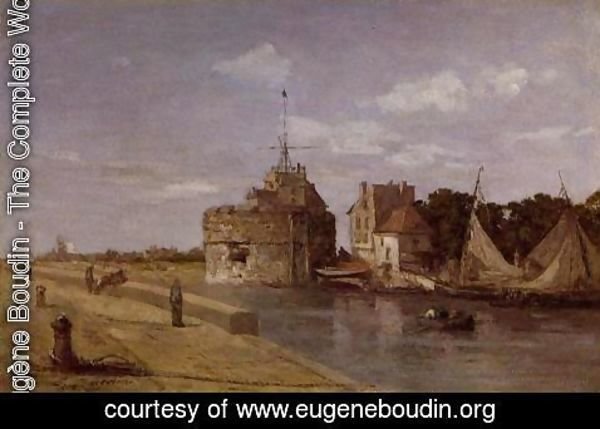 Eugène Boudin - The Francois I Tower at Le Havre