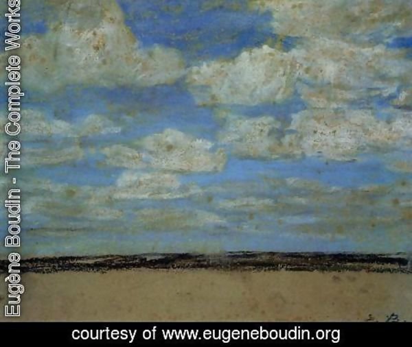 Eugène Boudin - Fine Weather on the Estuary