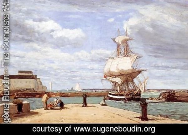 Eugène Boudin - Honfleur, the Port