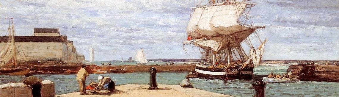 Eugène Boudin - Honfleur, the Port