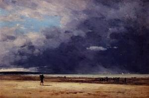 Eugène Boudin - Deauville, Low Tide