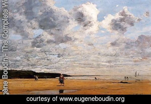 Eugène Boudin - Deauville, Low Tide I