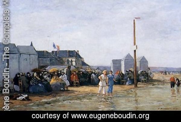 Eugène Boudin - Trouville, Bathing Hour