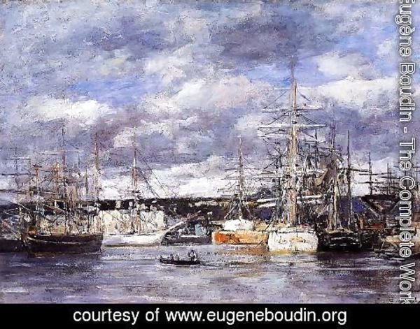 Eugène Boudin - The Vauban Basin at Havre