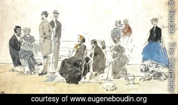 Eugène Boudin - On the Beach I