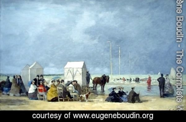 Eugène Boudin - Bathing Time at Deauville
