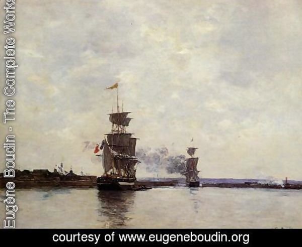 Eugène Boudin - Havre, the Outer Harbor