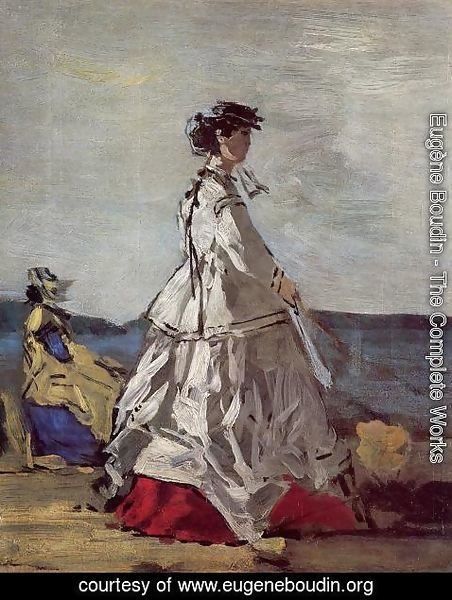 Eugène Boudin - Princess Metternich on the Beach