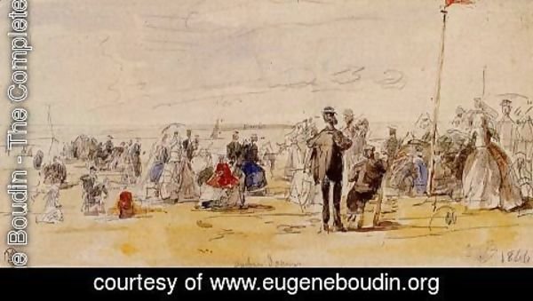 Eugène Boudin - Beach Time