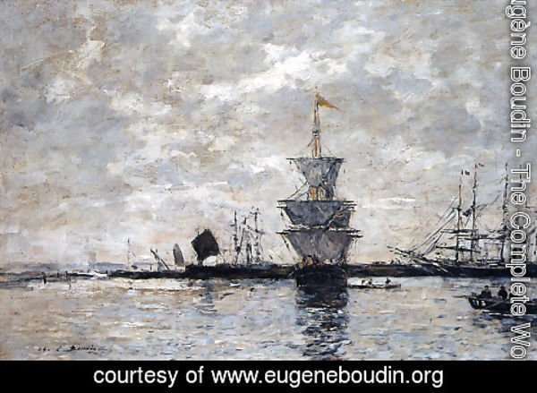 Eugène Boudin - Le Havre, the Quarentine Basin