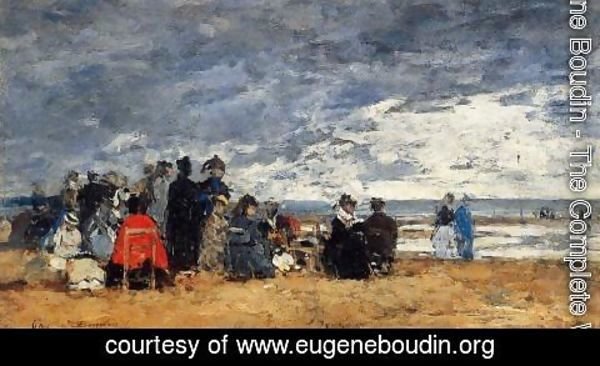 Eugène Boudin - Beach Scene IV