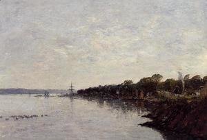 Eugène Boudin - Brest, the Banks of the Harbor