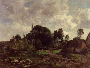Eugène Boudin - Breton Landscape