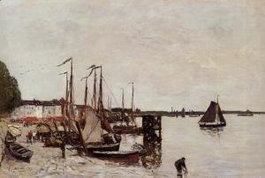 Eugène Boudin - Anvers, Fishing Boats