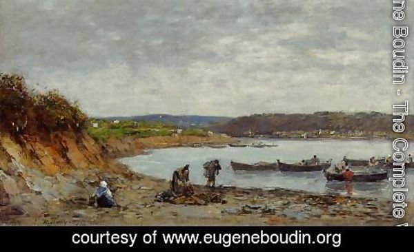 Eugène Boudin - Brest, Fishing Boats