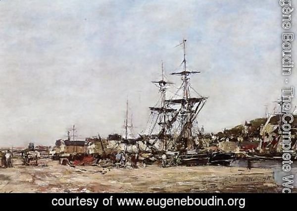 Eugène Boudin - Deauville, the Docks