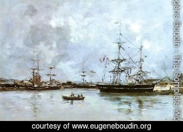 Eugène Boudin - The Port of Deauville