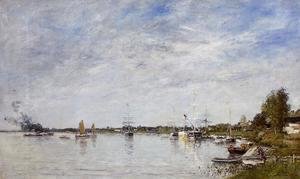 Eugène Boudin - Boat Construction Docks at Lormont