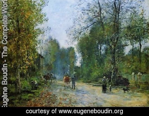 Eugène Boudin - Trouville, Le Chemin de la Corderie