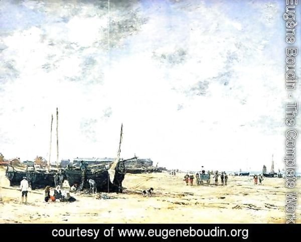 Eugène Boudin - The Beach at Berck