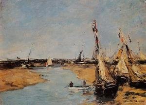 Eugène Boudin - Trouville, the Jettys at Low Tide